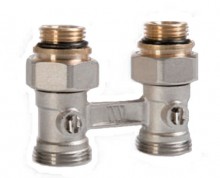 Узел нижнего подключения радиатора DG 1/2" (ниппель 3/4"х1/2")