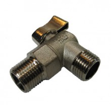 Кран шаровый угловой, для бачков 1/2"х1/2"