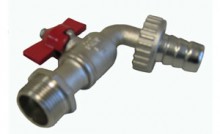 Кран шаровый, водоразборный, бабочка 3/4"х1" Ideal