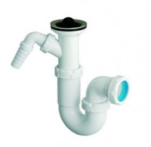 Сифон для мойки с отводом S-357 1 1/2" 70
