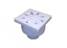 Трап вертикальный, пластиковый DN 50 100х100